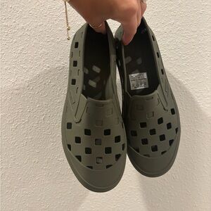 Vans Green Trek Slip Ons